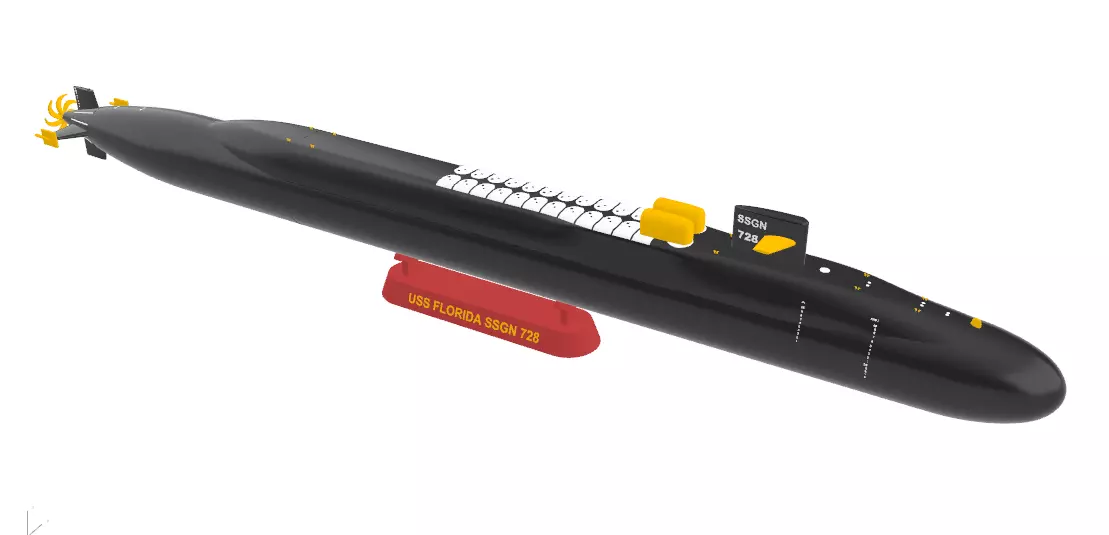 SUBMARINE USS FLORIDA SSGN 728 - 1-150 High Quality 3D print model_0