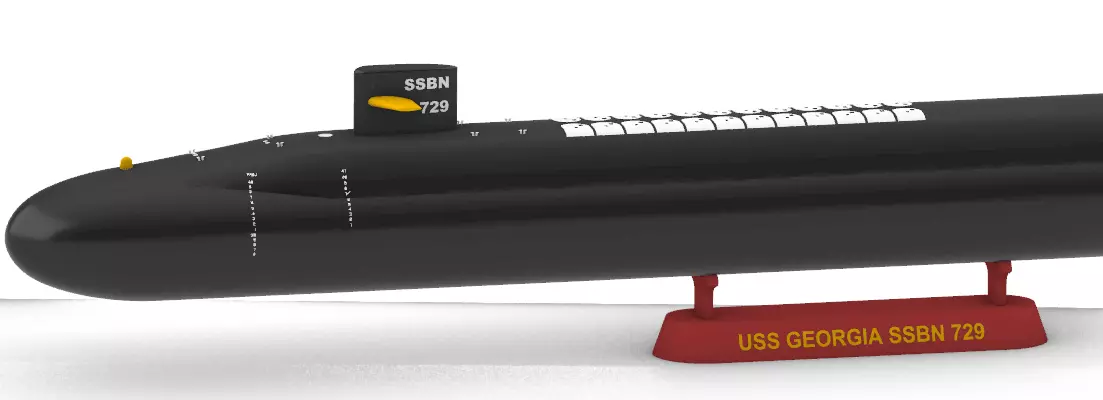 SUBMARINE USS GEORGIA SSBN 729 - 1-350 High Quality 3D print model_1