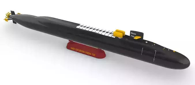 SUBMARINE USS GEORGIA SSGN 729 - 1-350 High Quality