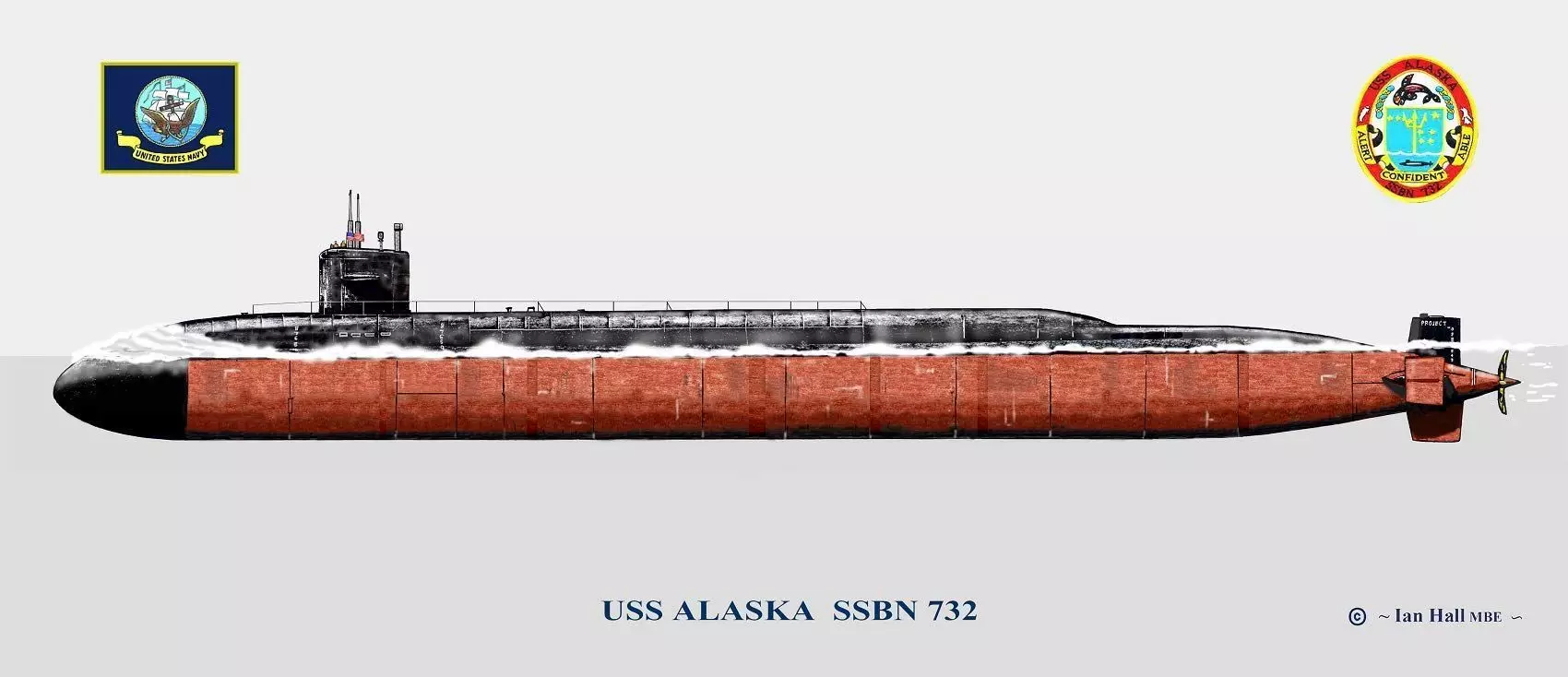 SUBMARINE USS ALASKA SSBN 732 - 1-350 High Quality 3D print model_3