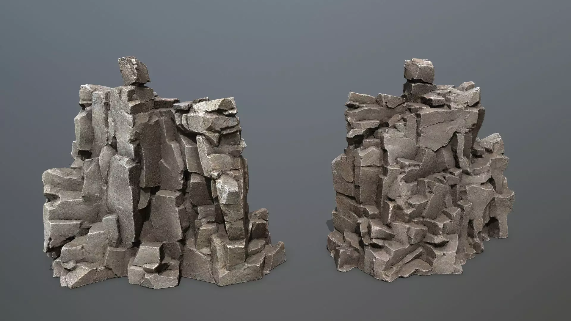 cave rocks Low-poly 3D model_32