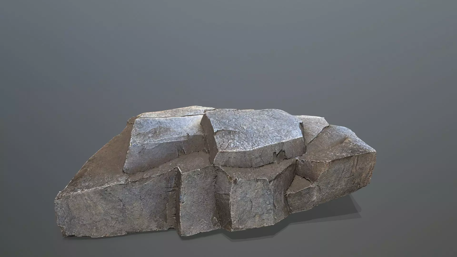 cave rocks Low-poly 3D model_15