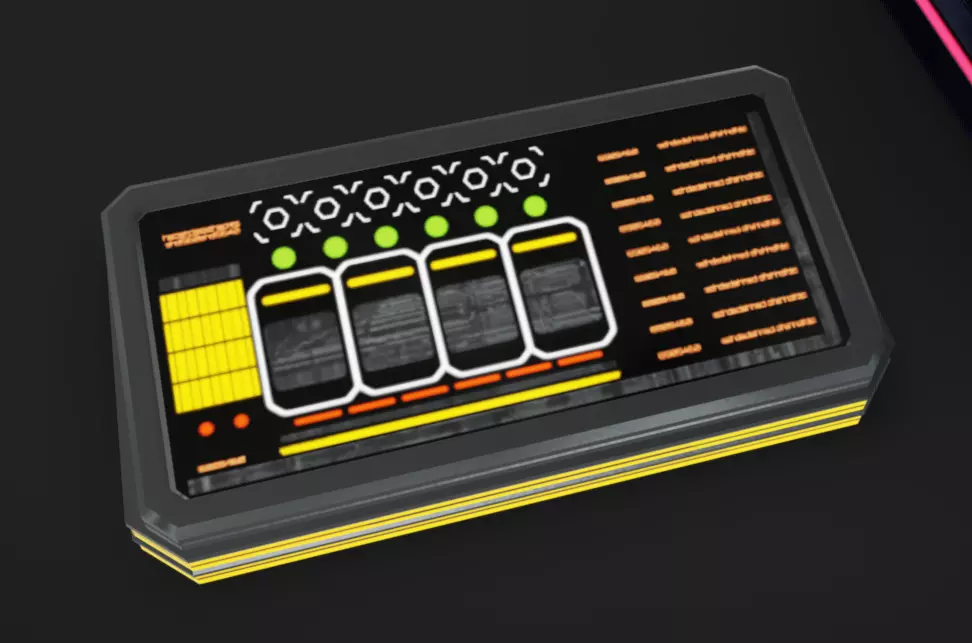 SciFi Terminals 22 Low-poly 3D model_8