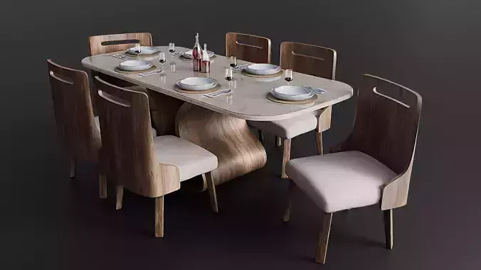 Dining table with 6 seats