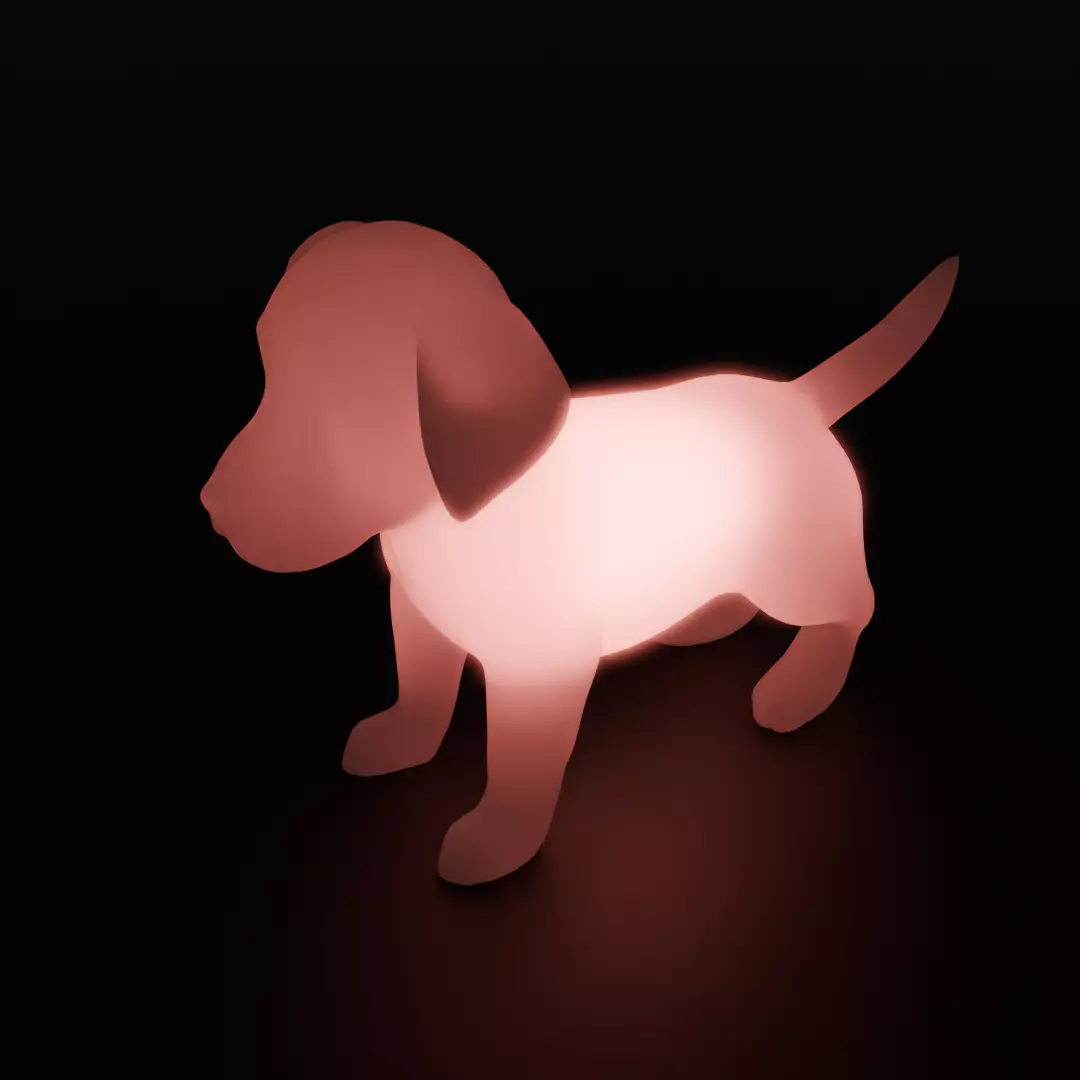 Indirect lighting for puppies 3D model_6