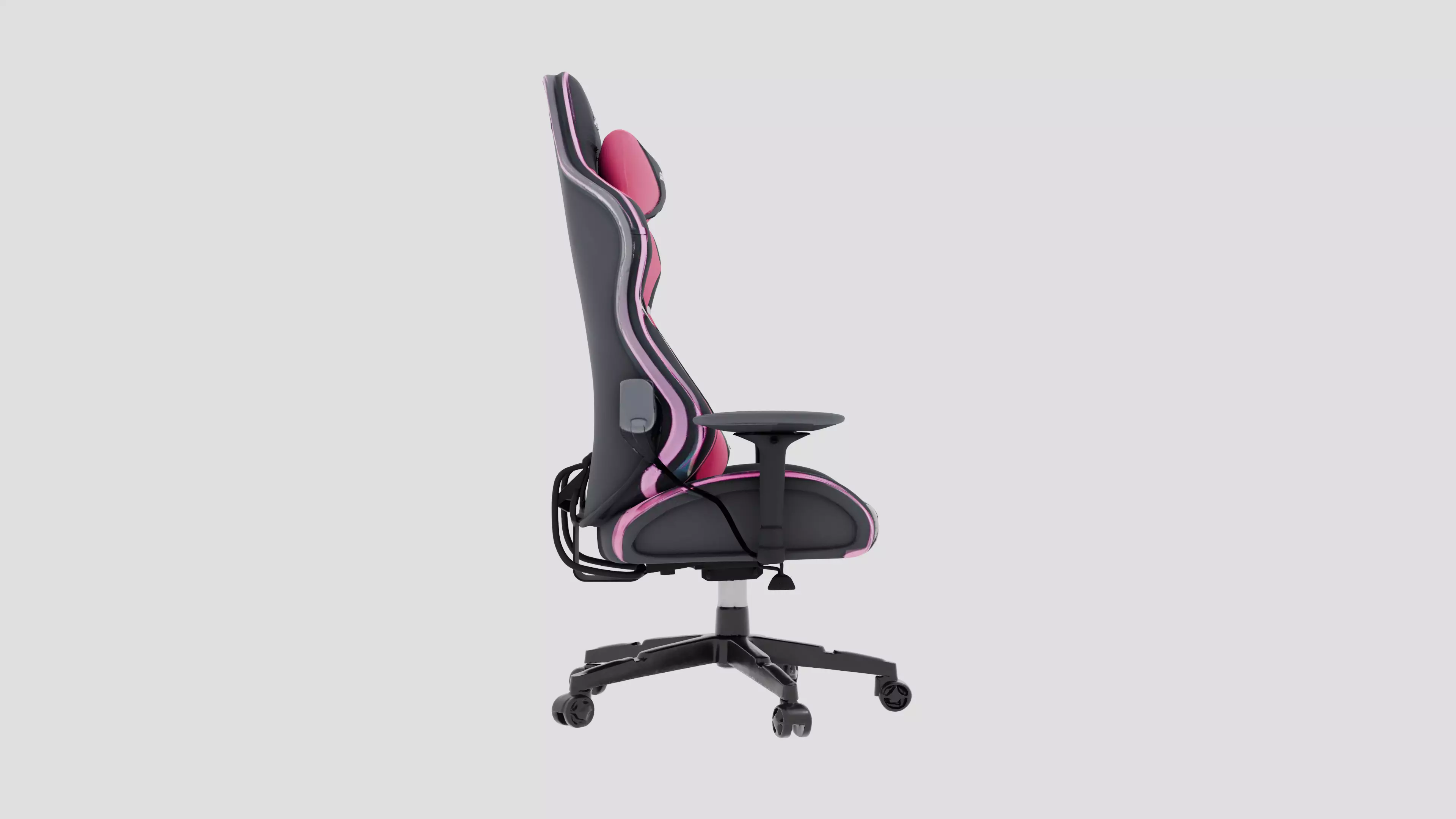 Premium Gaming Chair Low-poly 3D model_2