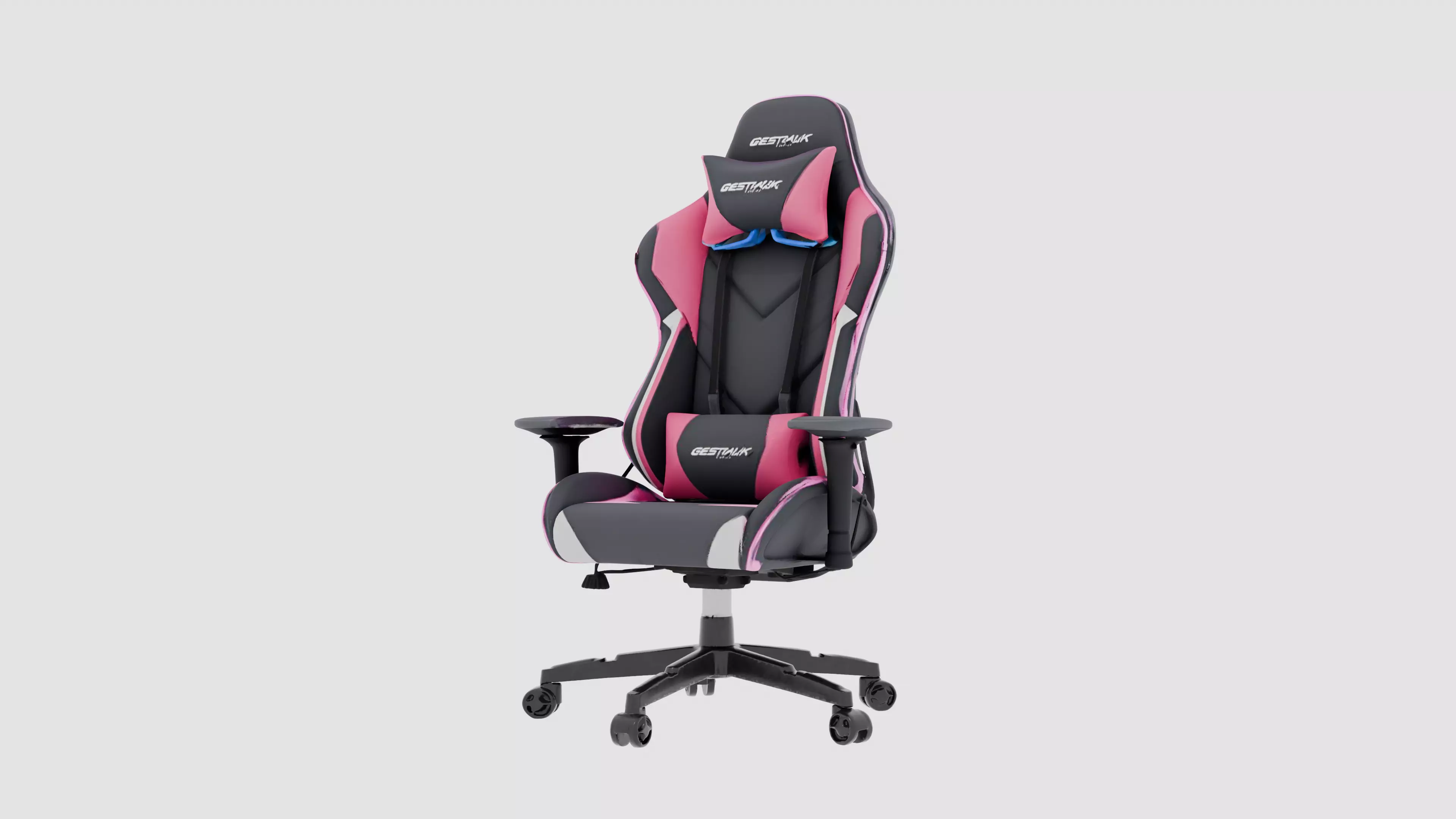 Premium Gaming Chair Low-poly 3D model_0