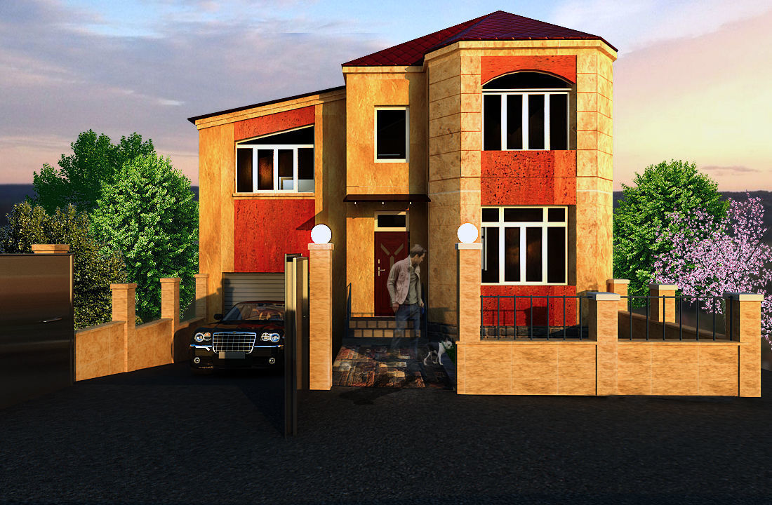 Residential quarter 3D model_5