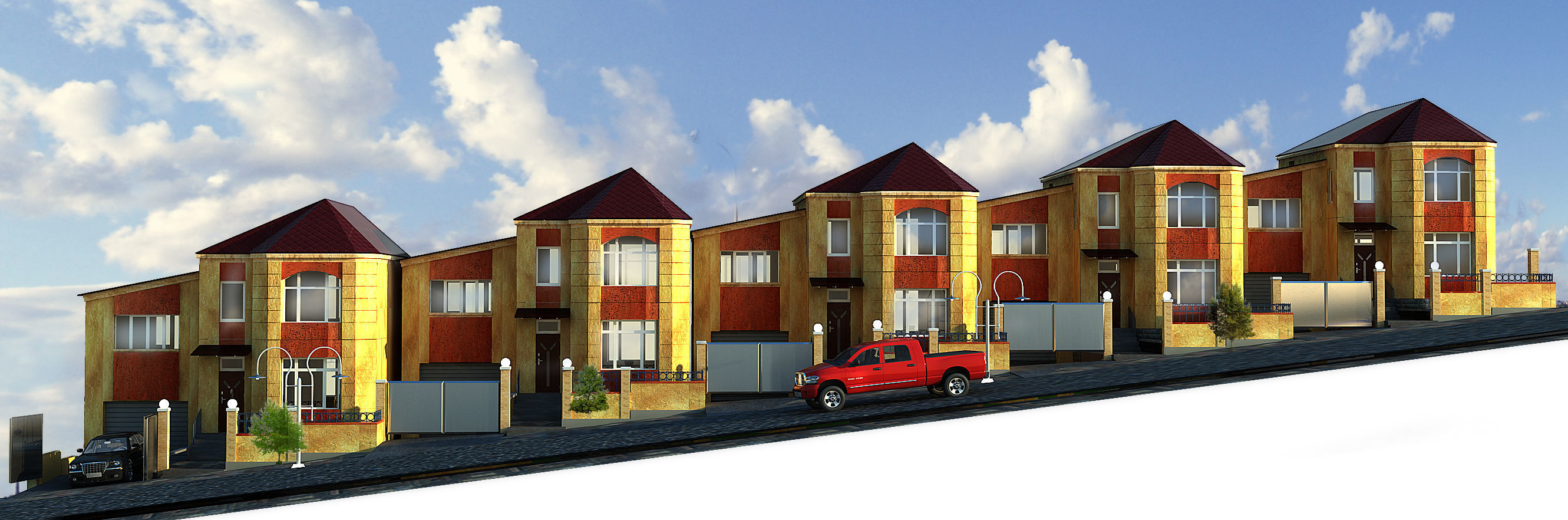 Residential quarter 3D model_2