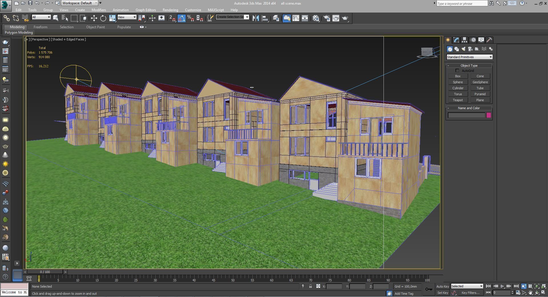 Residential quarter 3D model_12