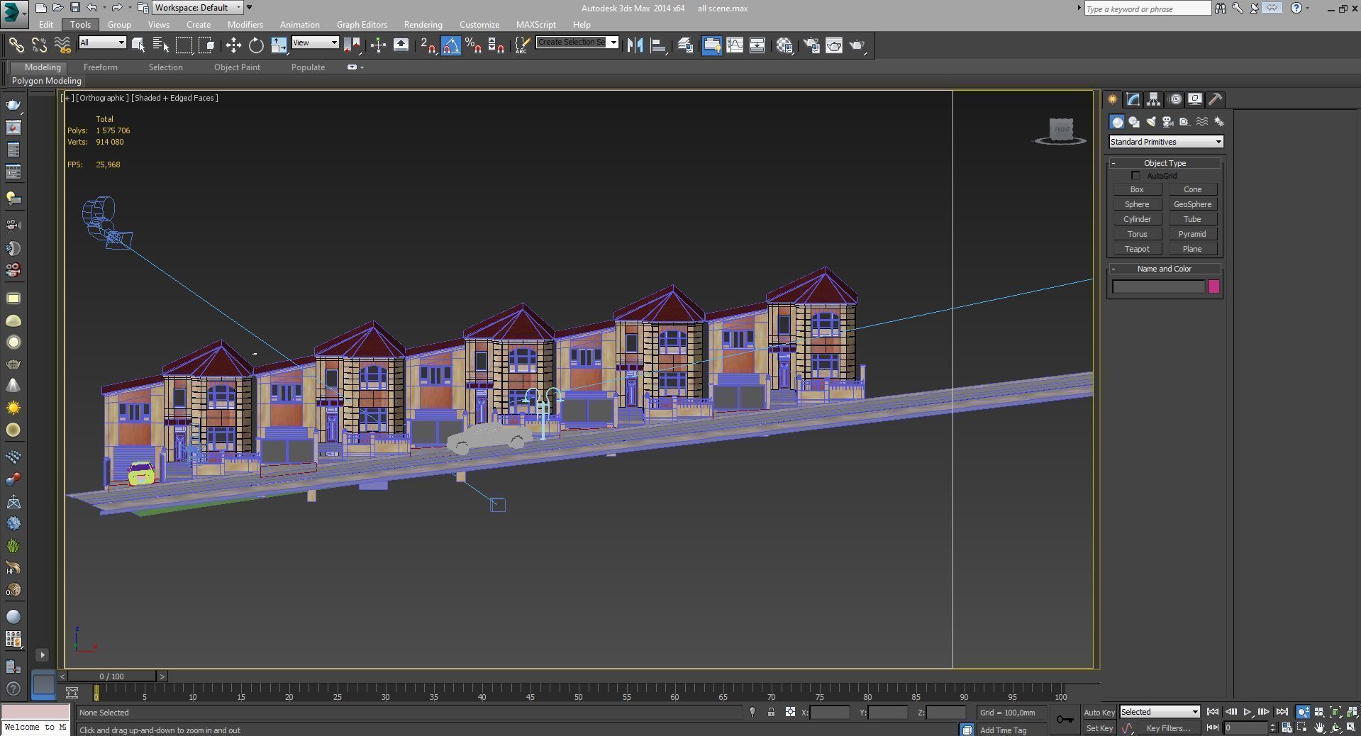 Residential quarter 3D model_11