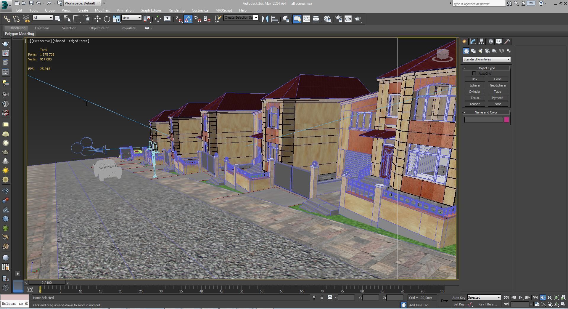 Residential quarter 3D model_14