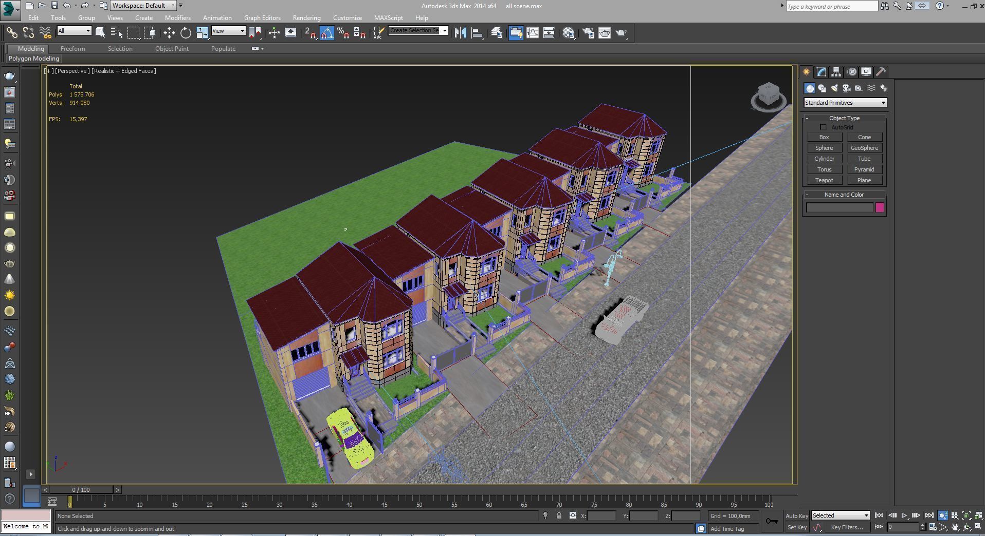 Residential quarter 3D model_13