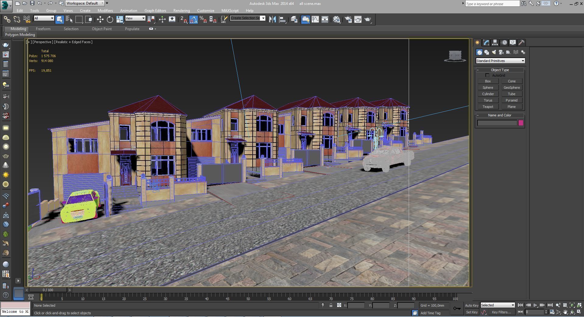 Residential quarter 3D model_15