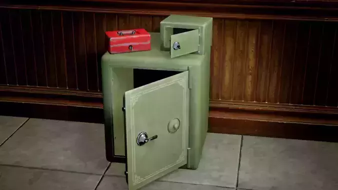 Security Safes Set  Low-poly 3D model