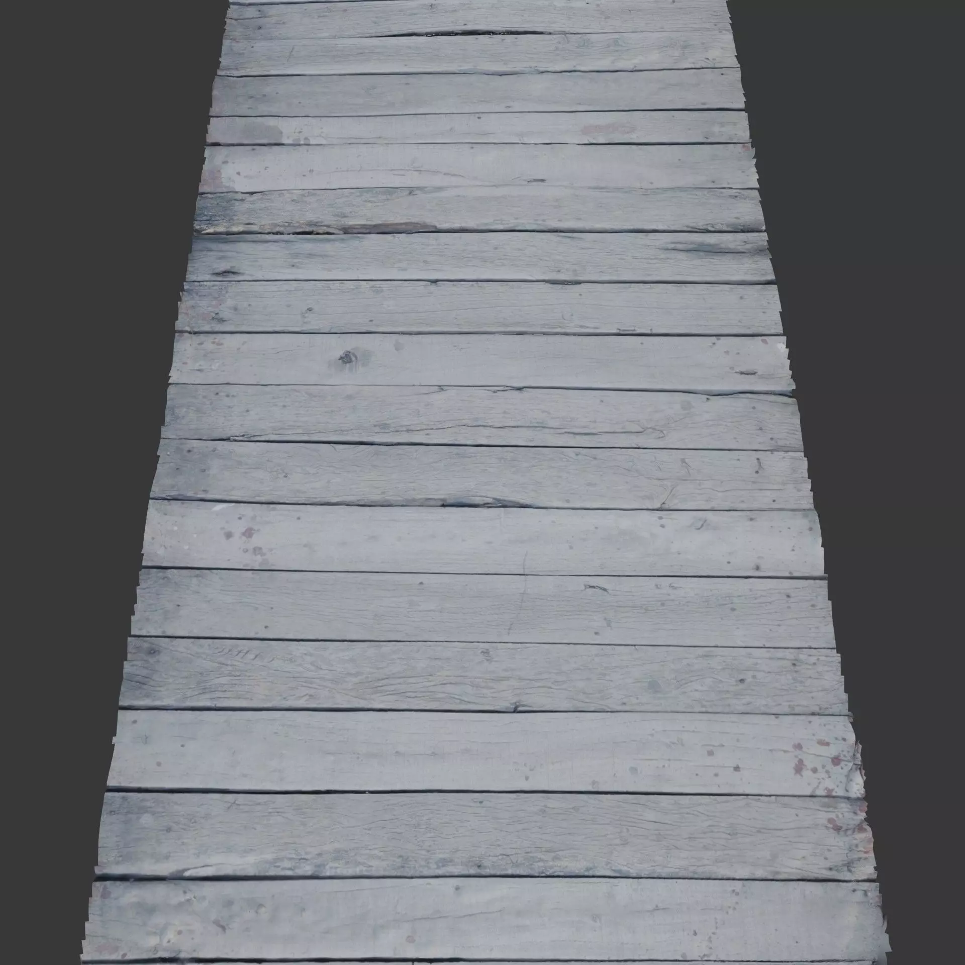 Weathered Wooden Planks Scan Low-poly 3D model_2