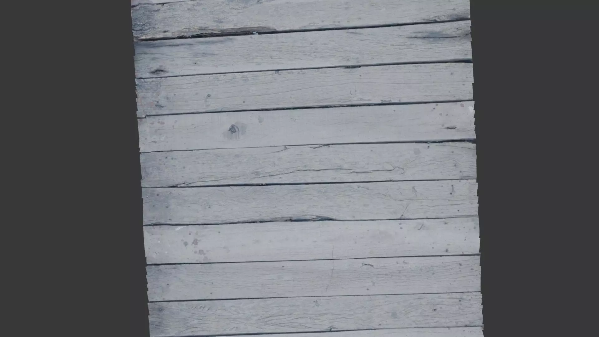 Weathered Wooden Planks Scan Low-poly 3D model_4