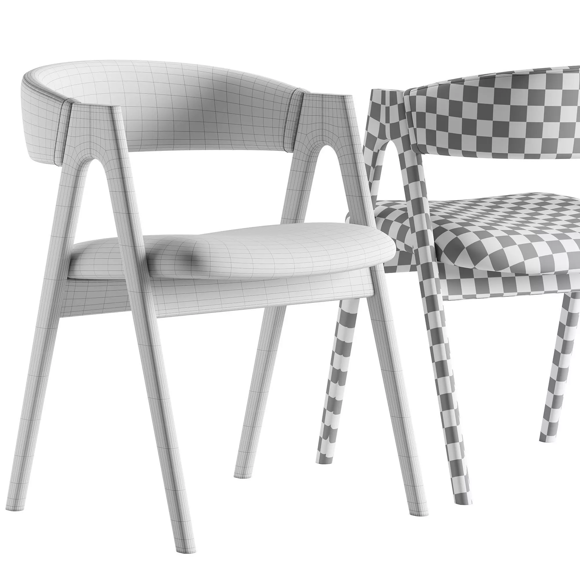 Dublin Dining Chair 3D model_6