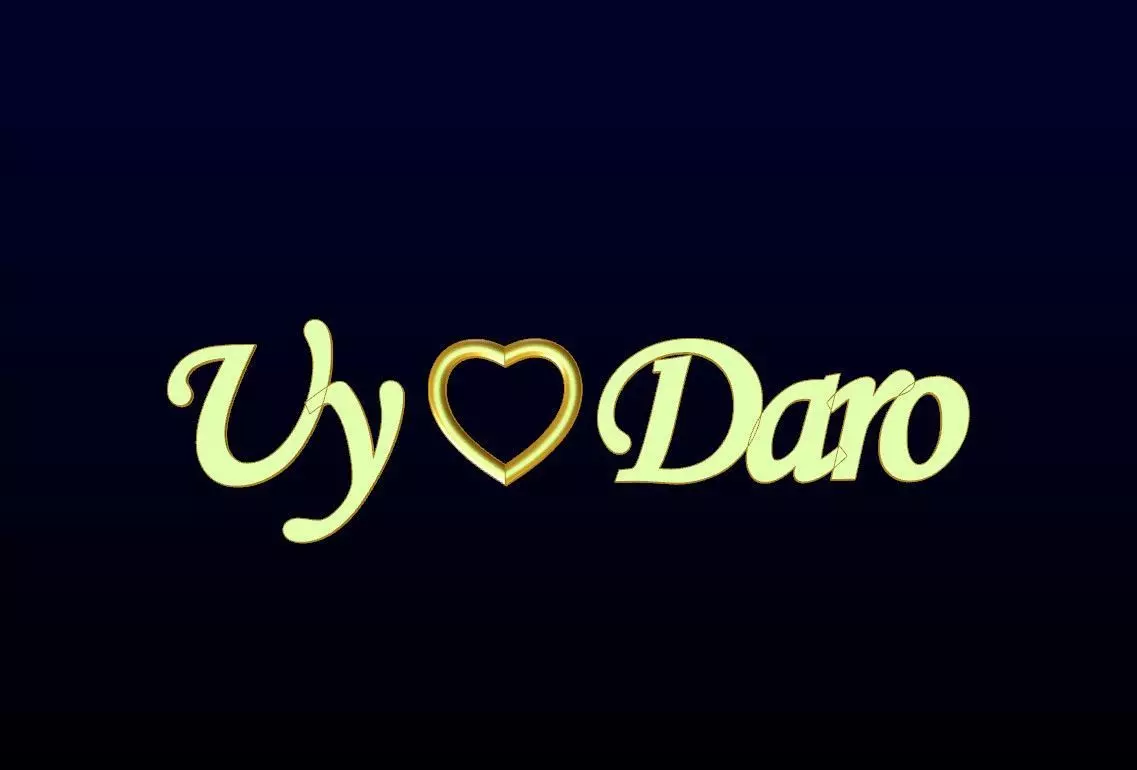 V Love Daro Free 3D print model