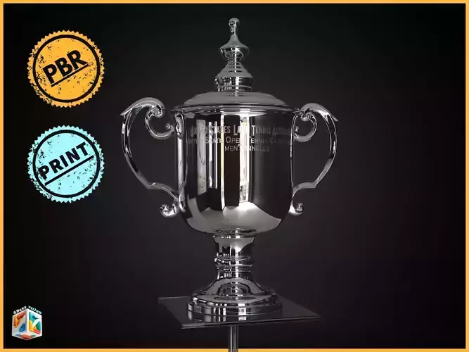 US Open Tennis Trophy Award 3D model
