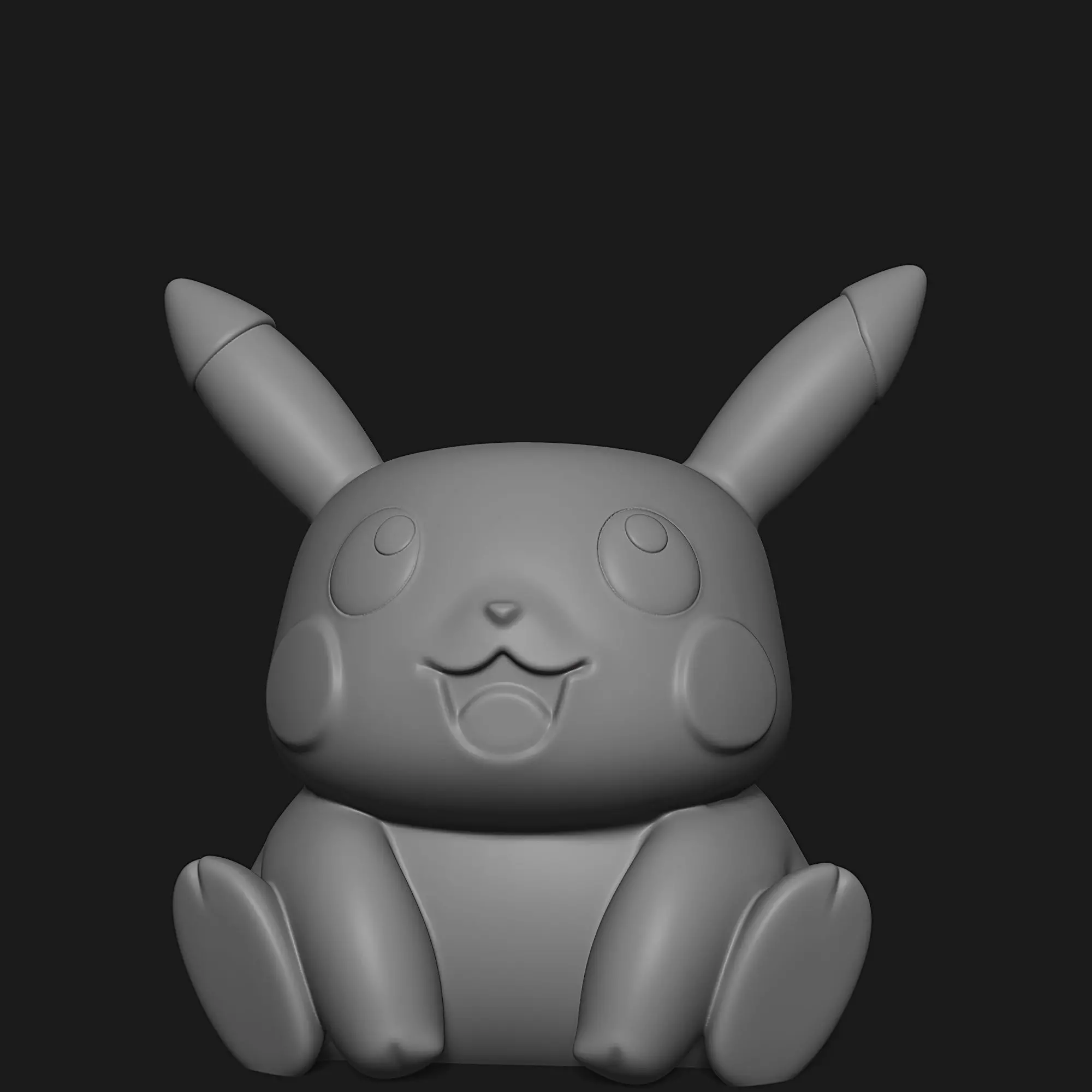 Pen holder - Pikachu 3D print model_3