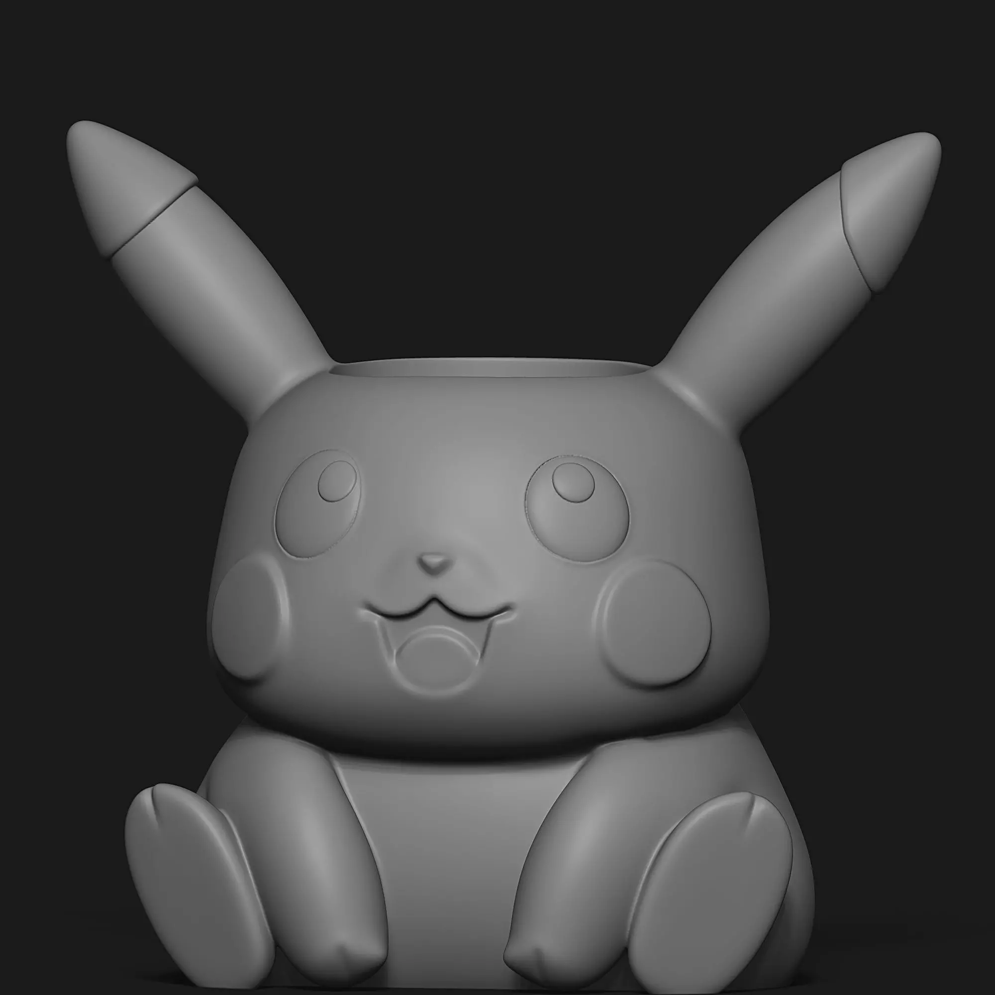 Pen holder - Pikachu 3D print model_1