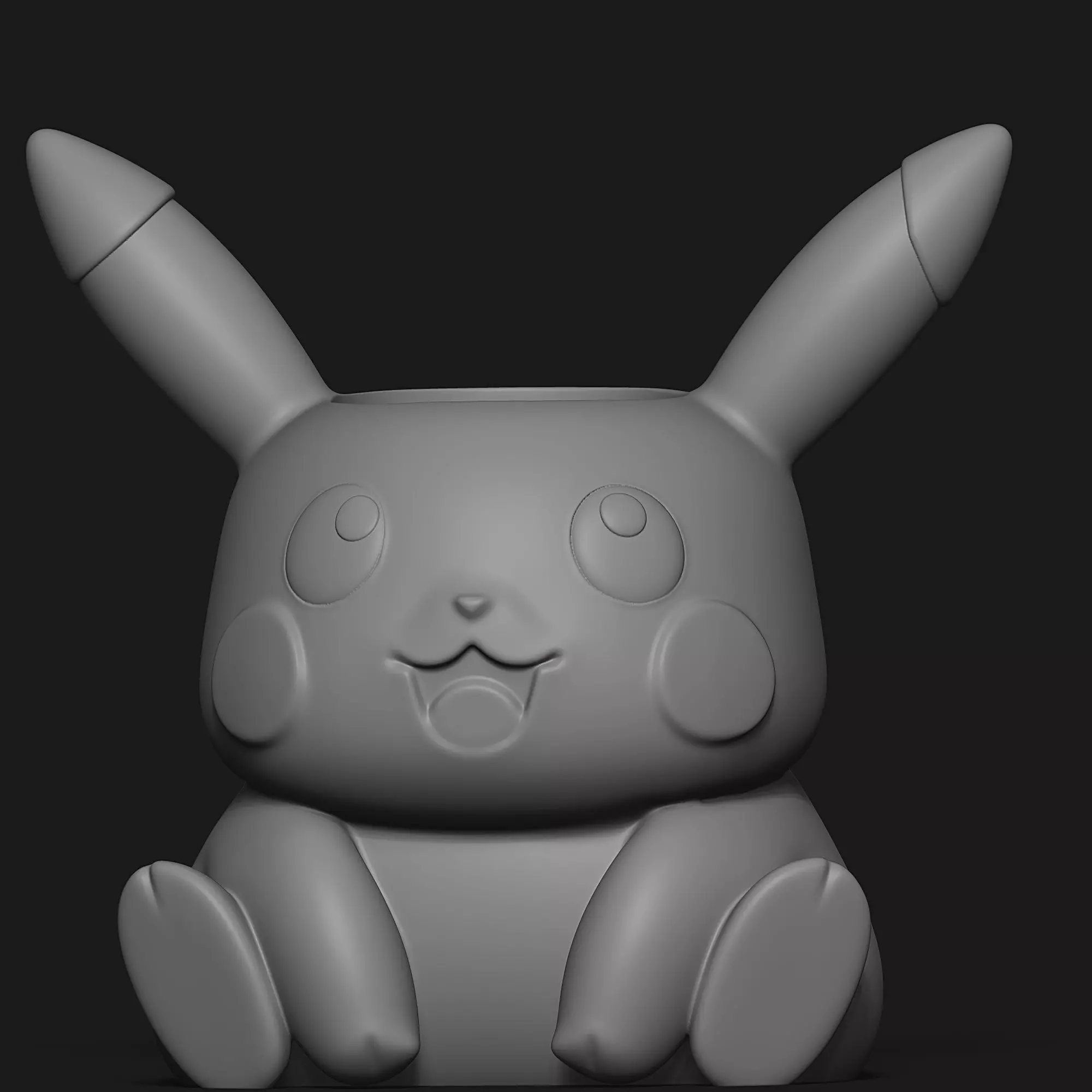 Pen holder - Pikachu 3D print model_4