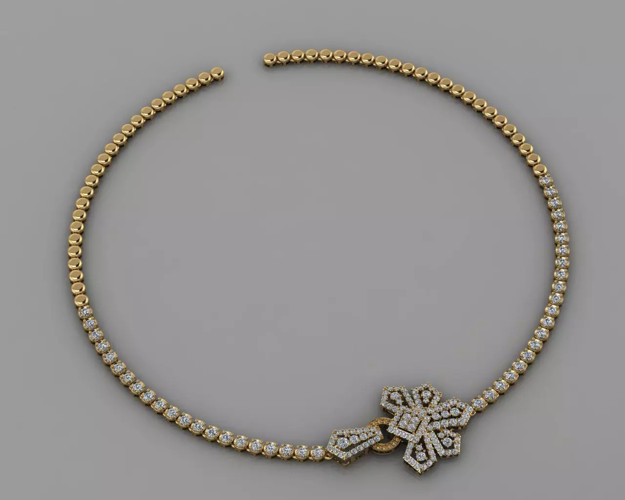 Diamond Pendant 3D print model_2