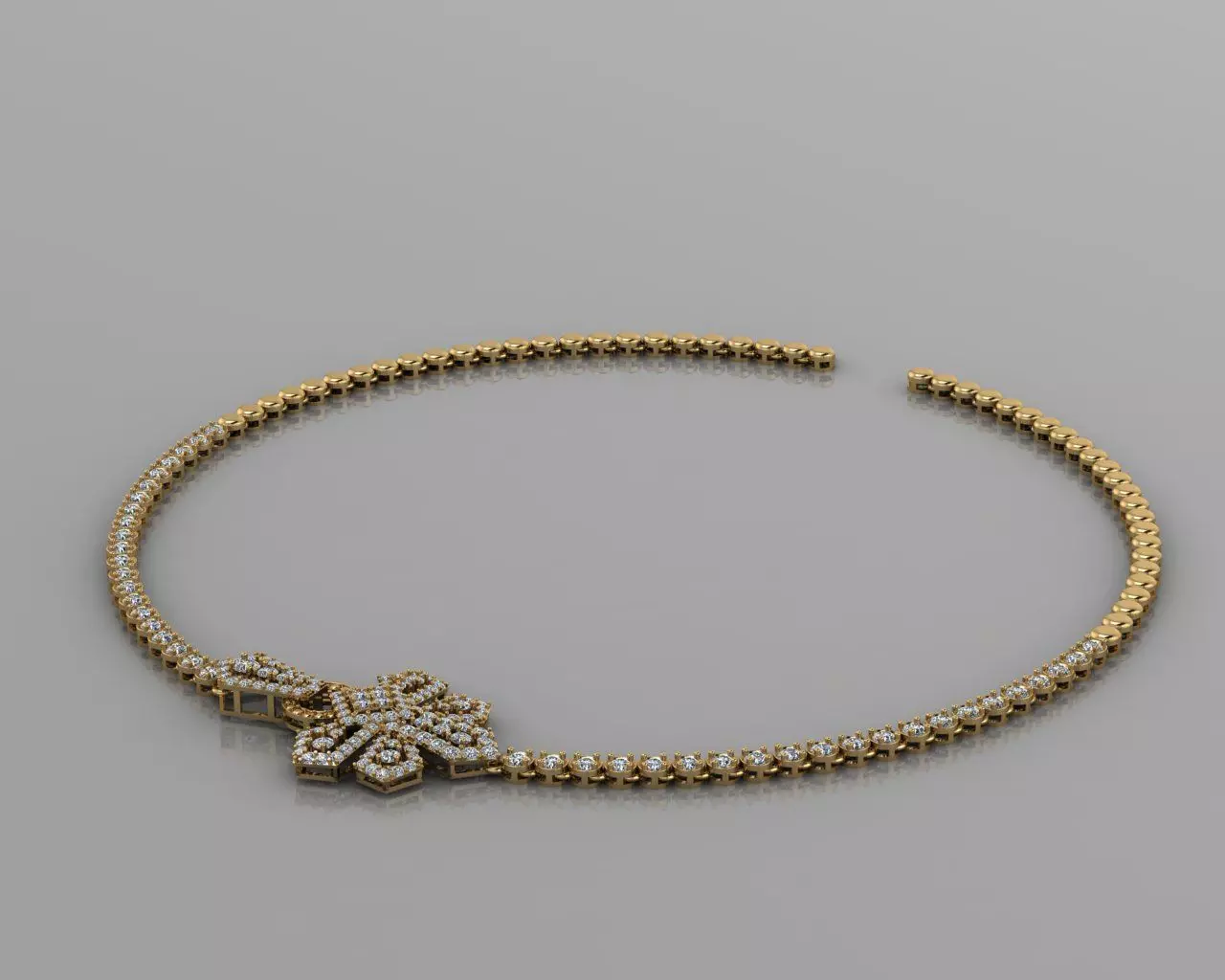 Diamond Pendant 3D print model_3