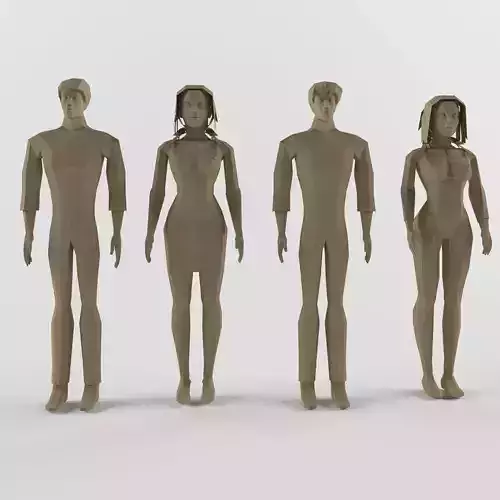 Human male and female