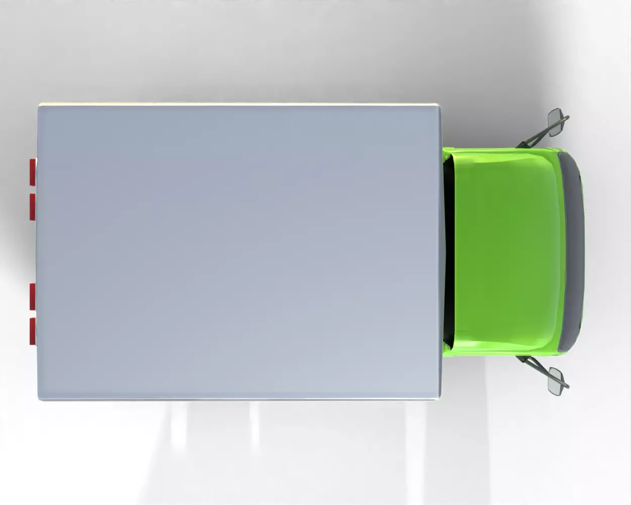 Low Poly Car Hino 300 Truck Low-poly 3D model_8