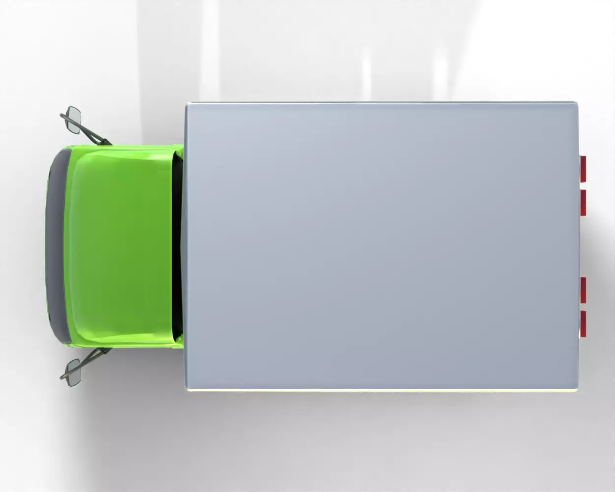 Low Poly Car Hino 300 Truck Low-poly 3D model_9