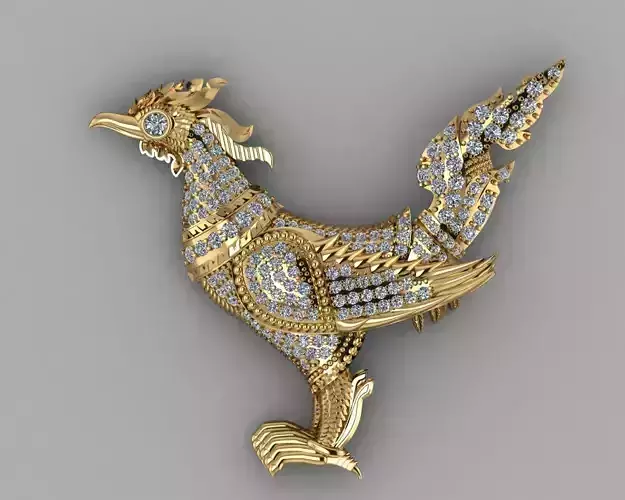 HONG5 Pendant Khmer Bird Sign
