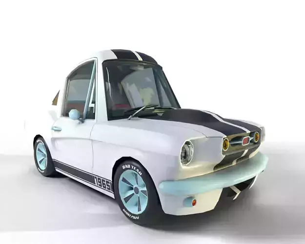 1965 Cartoon Retro Car