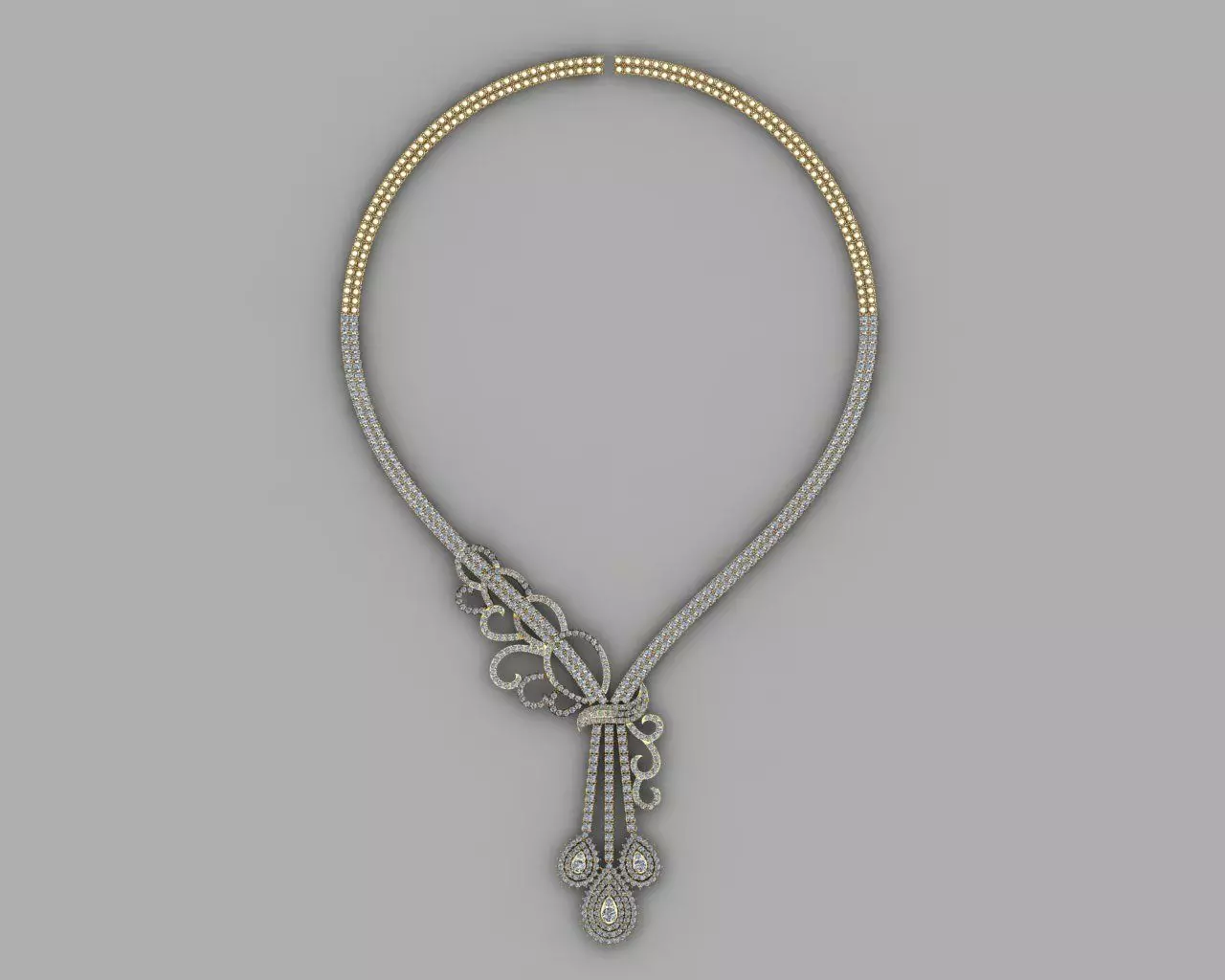 Swarea Necklace Diamond  3D print model_0
