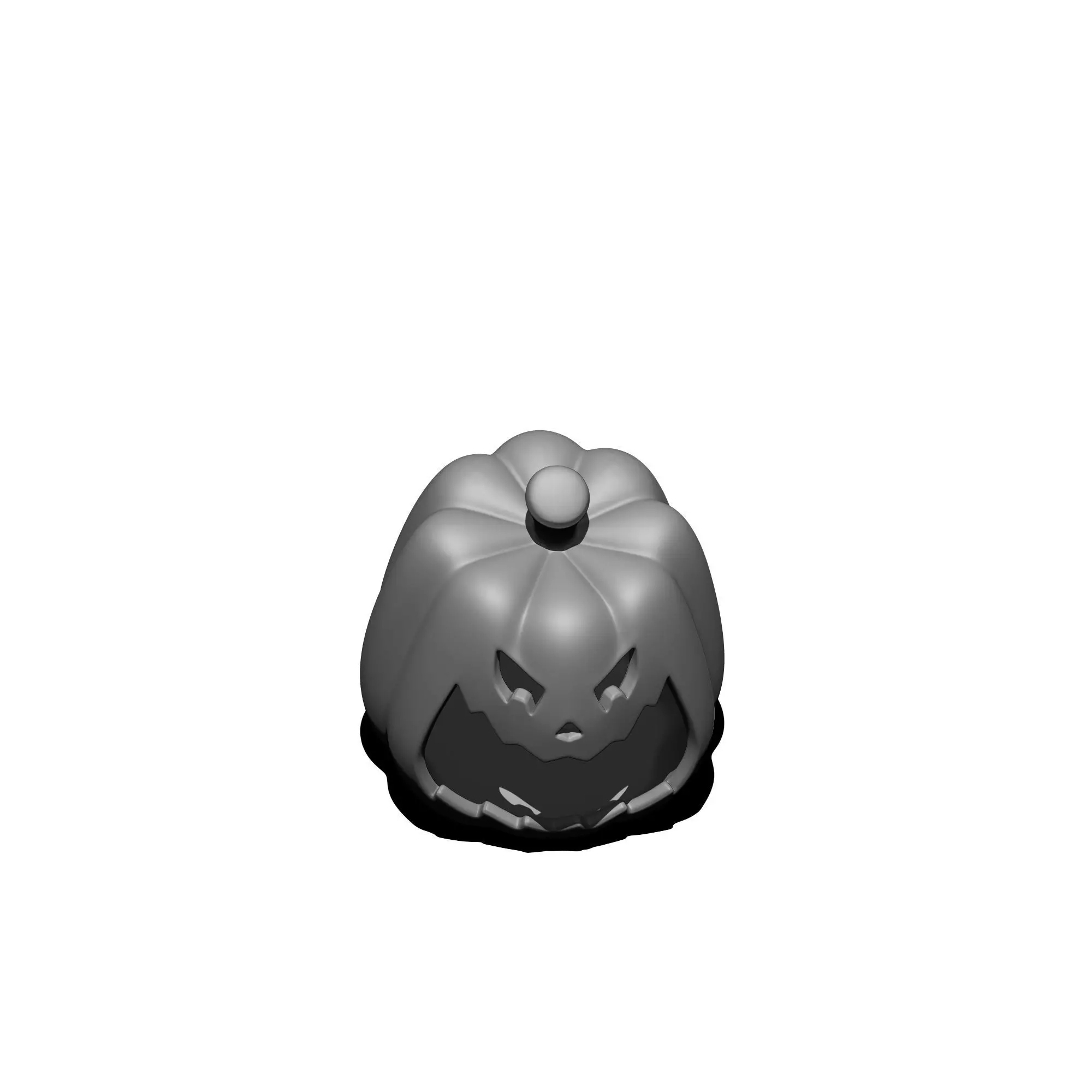 pumpkin dessert bowl 3D print model_6