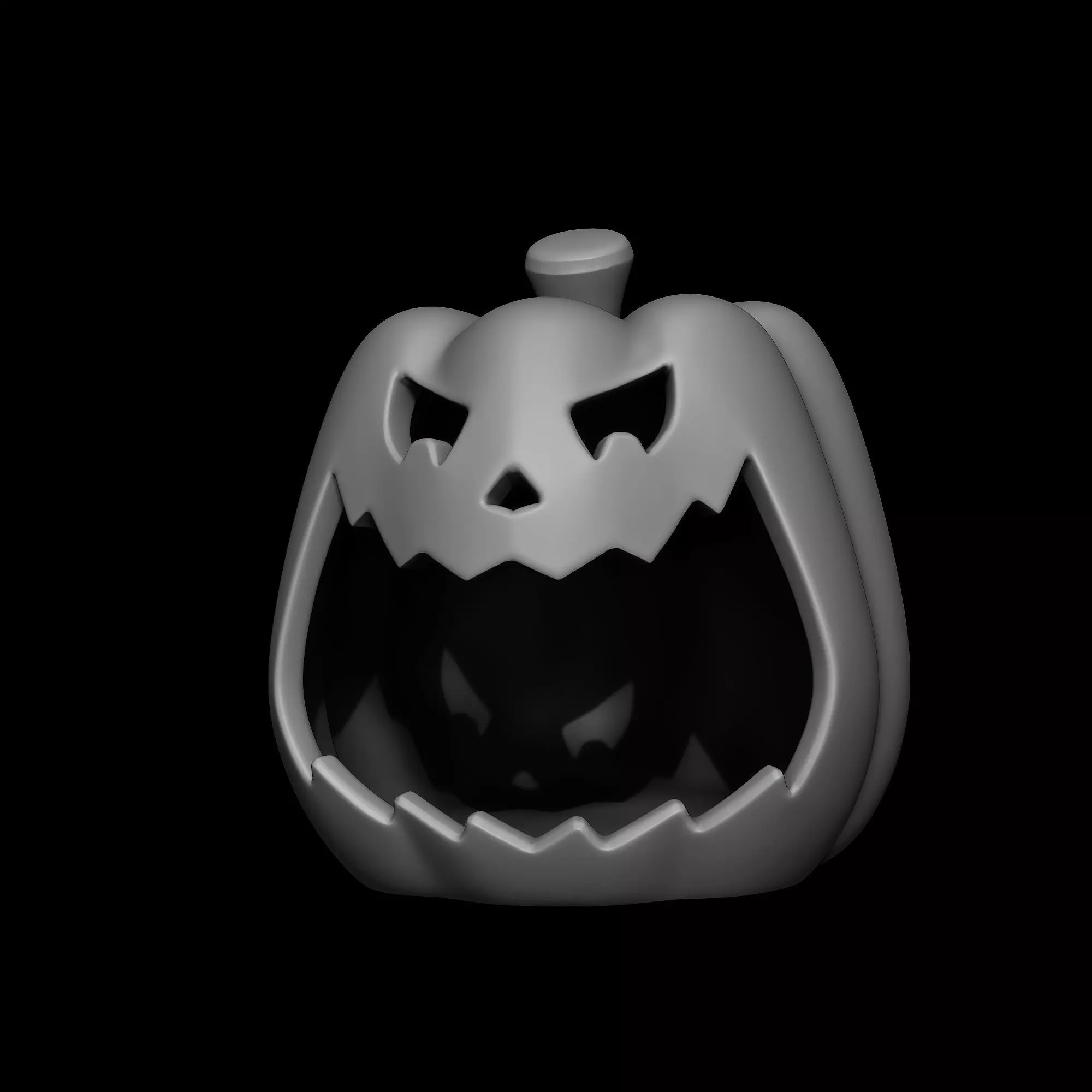 pumpkin dessert bowl 3D print model_0