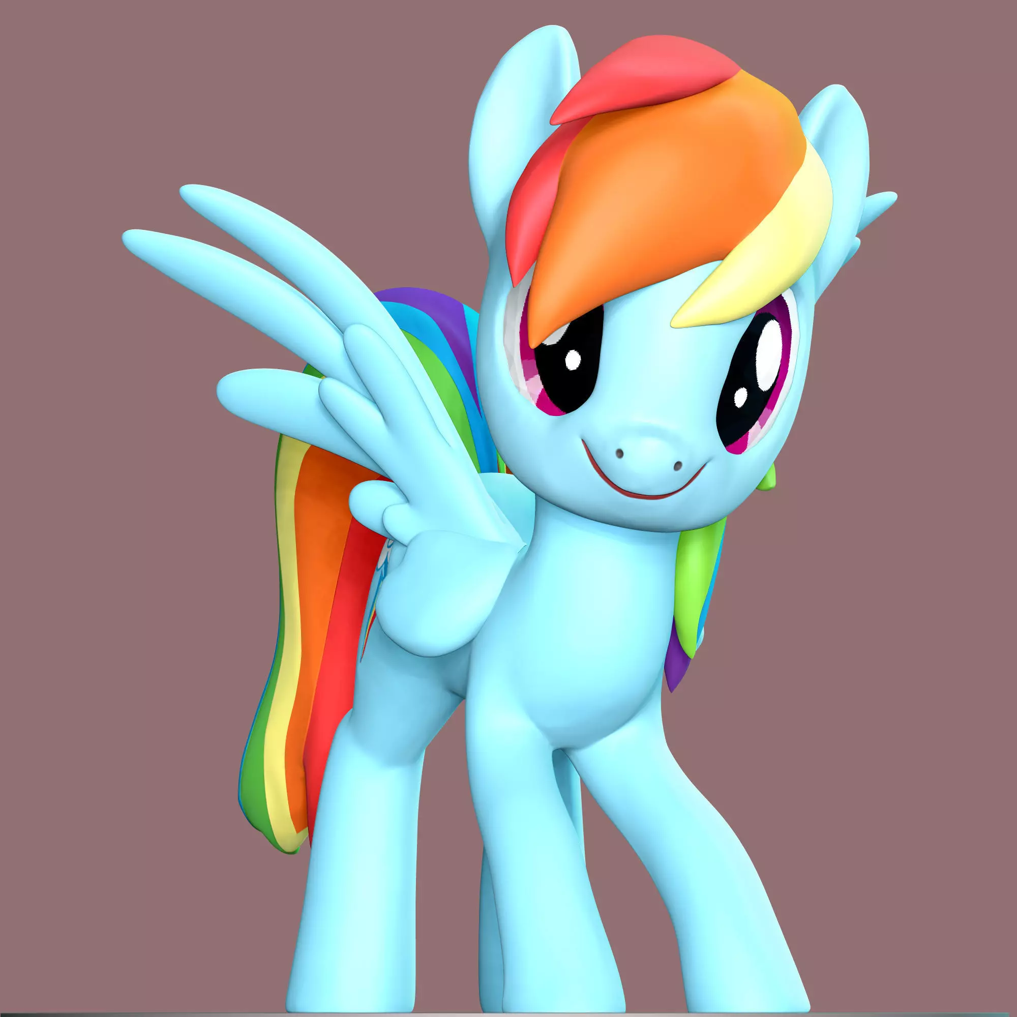 Rainbow Dash Fan Art 3D print model_0