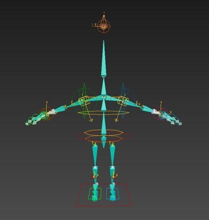 Medieval character peasant Low-poly 3D model_16