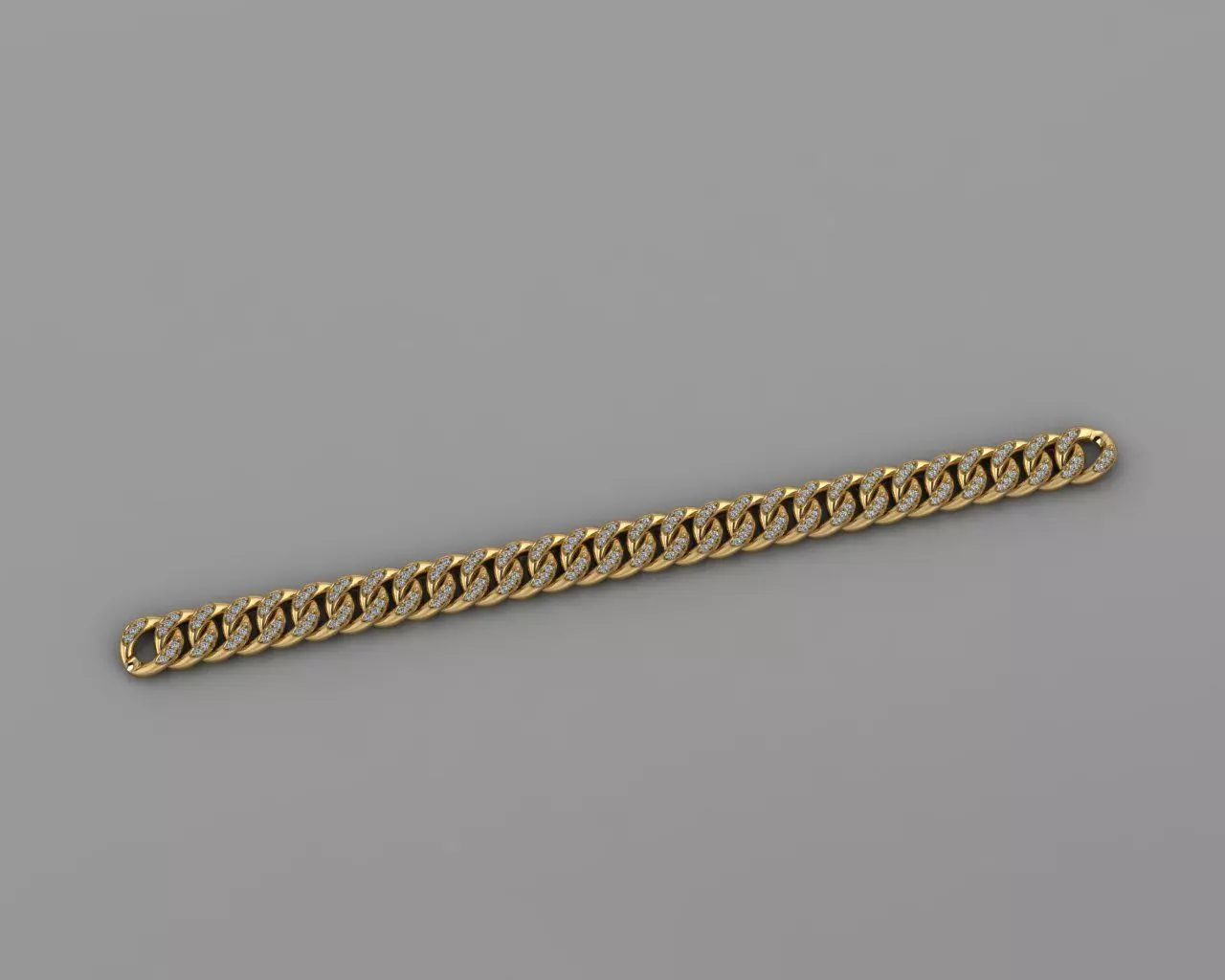 Bracelet Diamond 3D print model_1