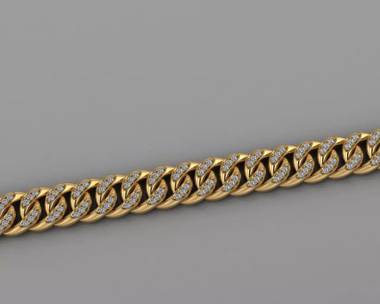 Bracelet Diamond 3D print model_0