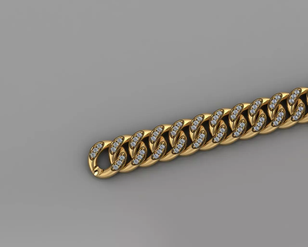Bracelet Diamond 3D print model_2