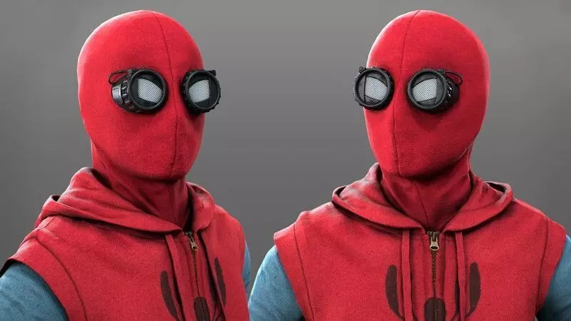 Spider-Man HOMEMADE Suit RIGGED 3d Model Low-poly 3D model_0