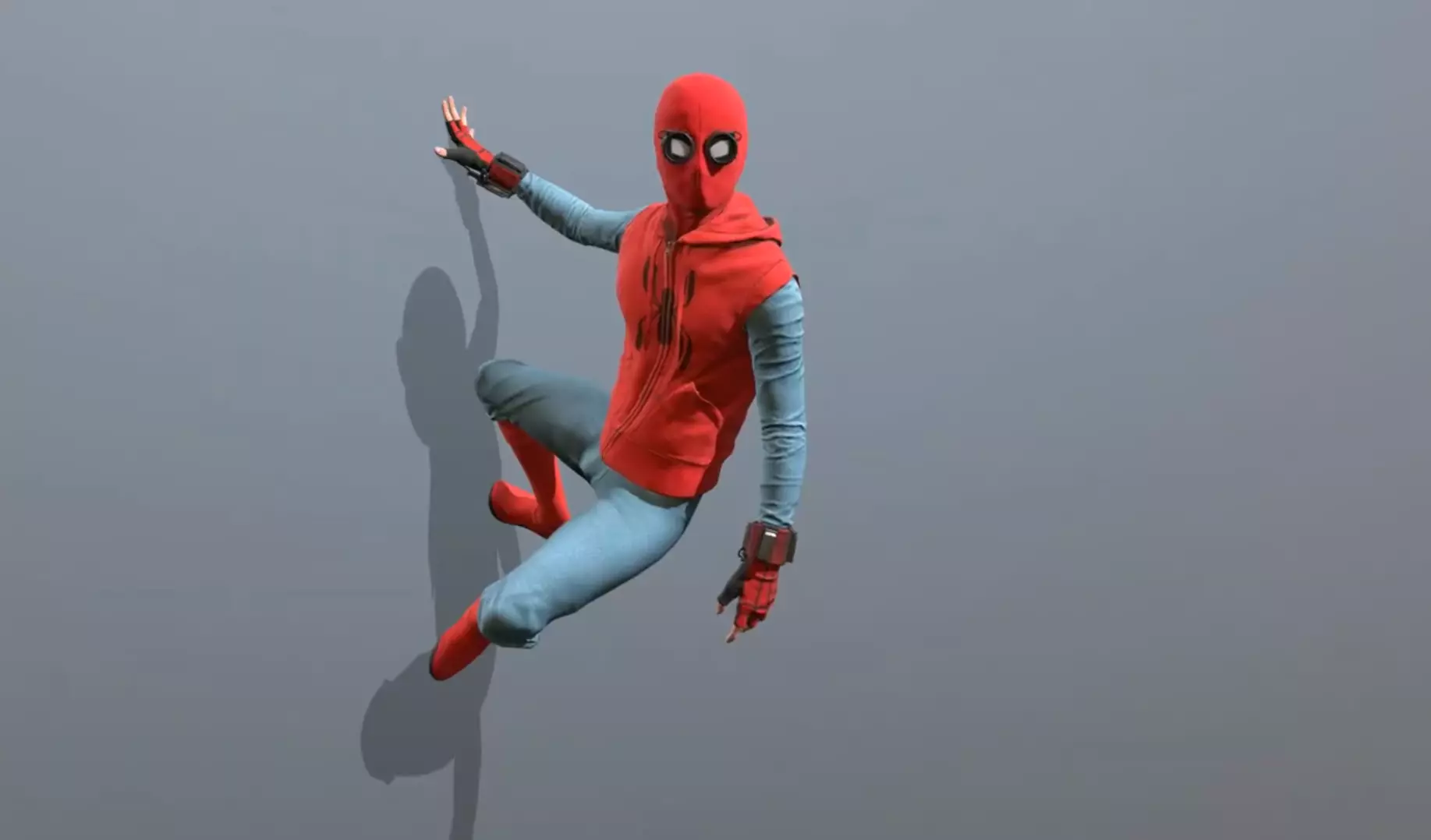 Spider-Man HOMEMADE Suit RIGGED 3d Model Low-poly 3D model_2