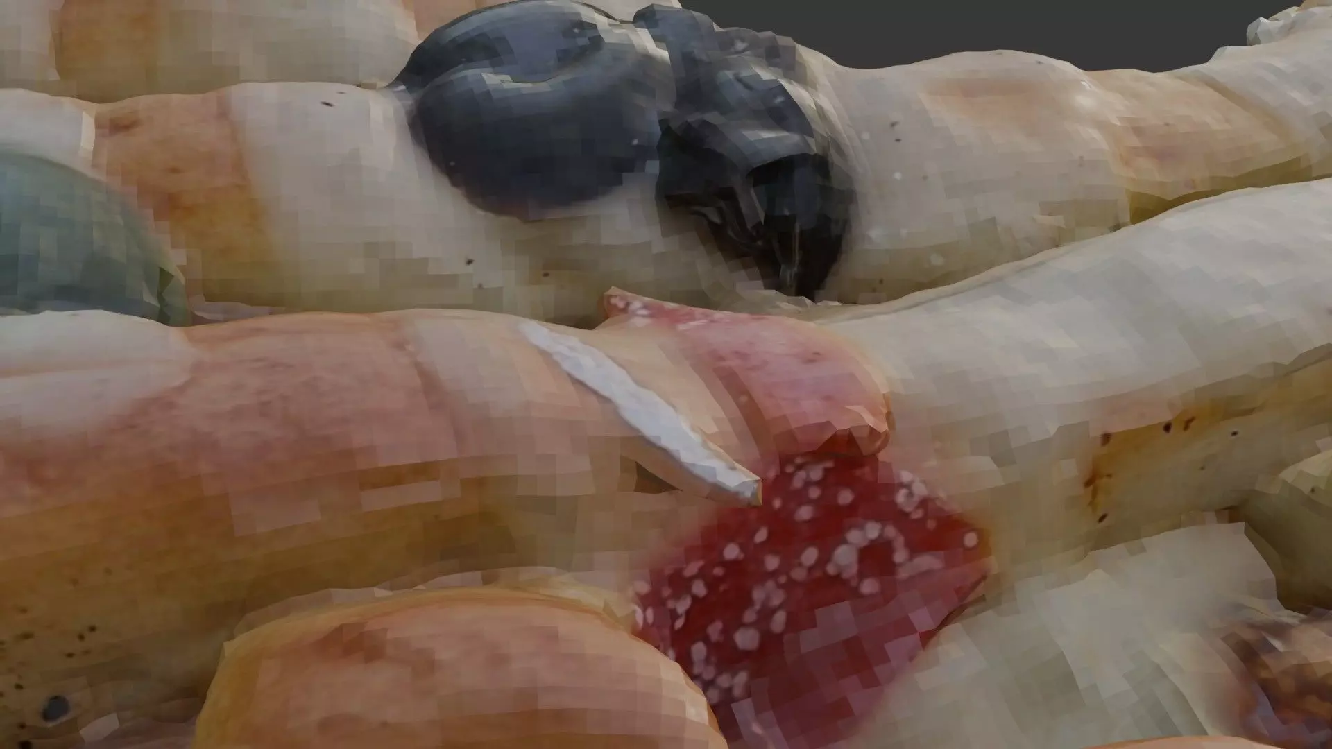  Scanned Savory Pie Low-poly 3D model_7