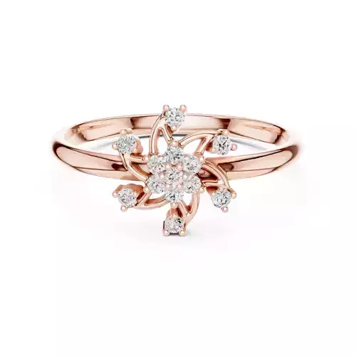 Round Cut Halo Diamond Engagement Wedding Ring 3DM STL Video