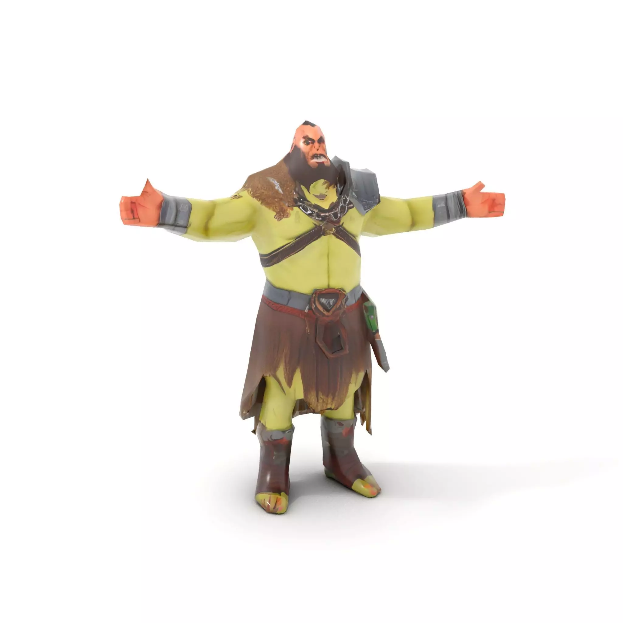 Orc Warrior Fantasy model pack Low-poly 3D model_14