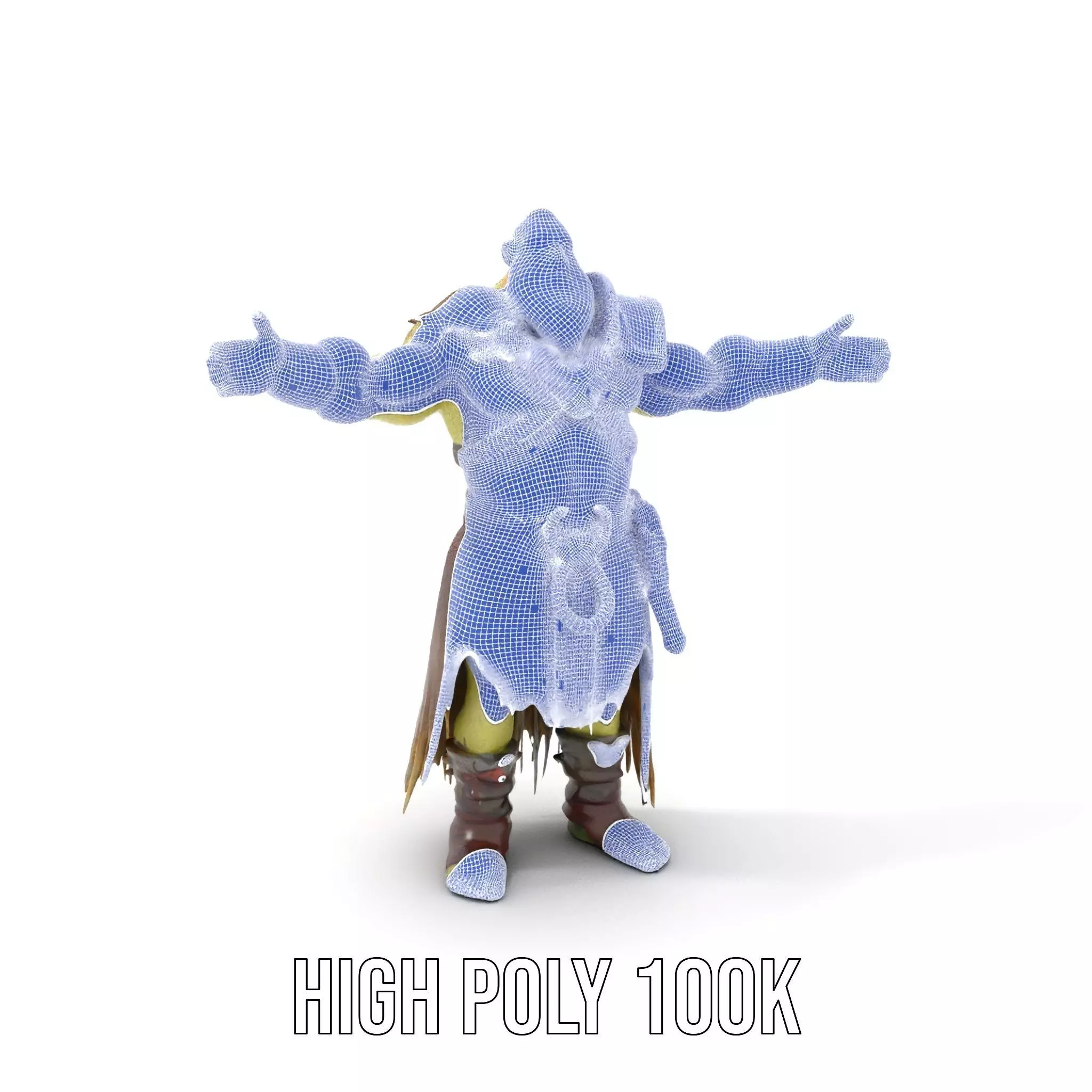 Orc Warrior Fantasy model pack Low-poly 3D model_5