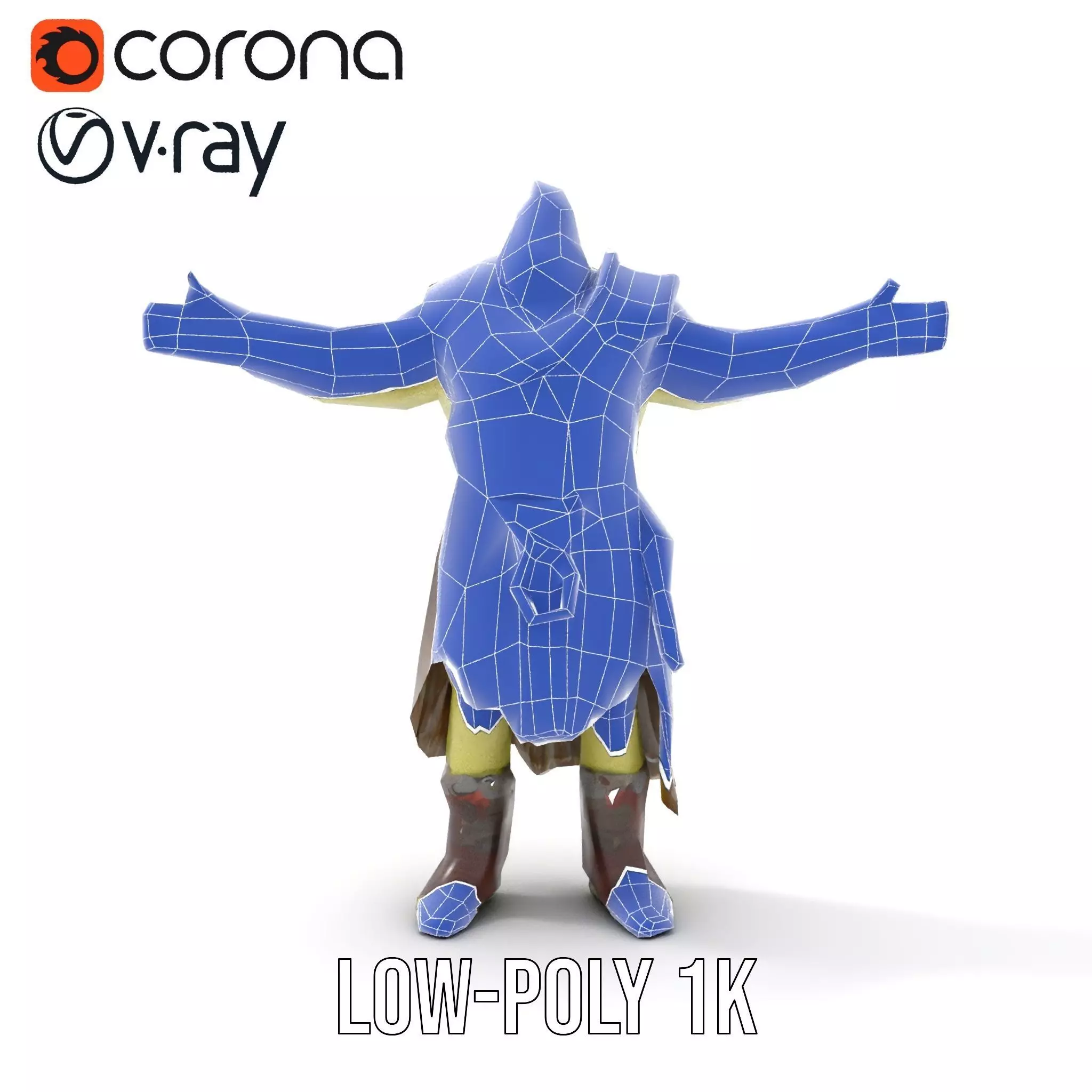 Orc Warrior Fantasy model pack Low-poly 3D model_31