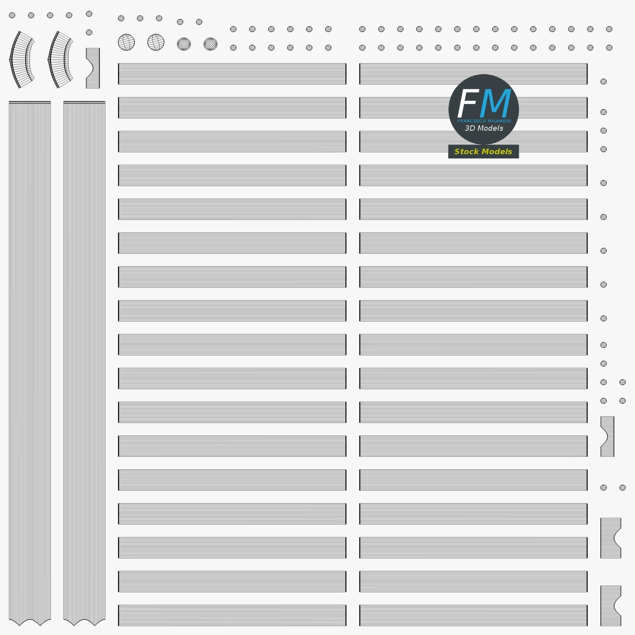 Towel radiator 1 3D model_11